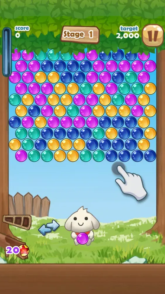 ภาพหน้าจอของ Bubble Puppy Shooter
