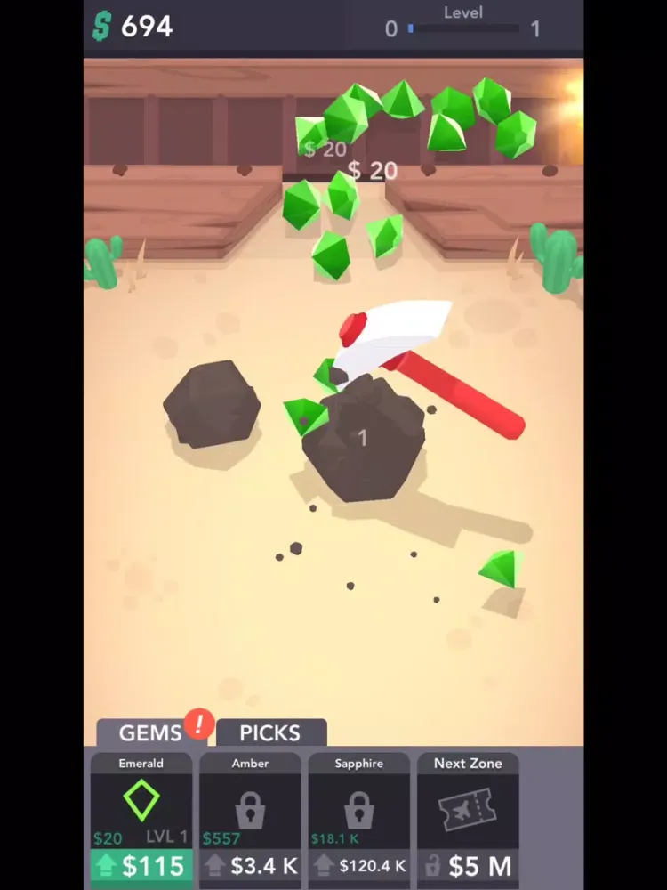 Idle Gem Finder iPad  स्क्रीनशॉट