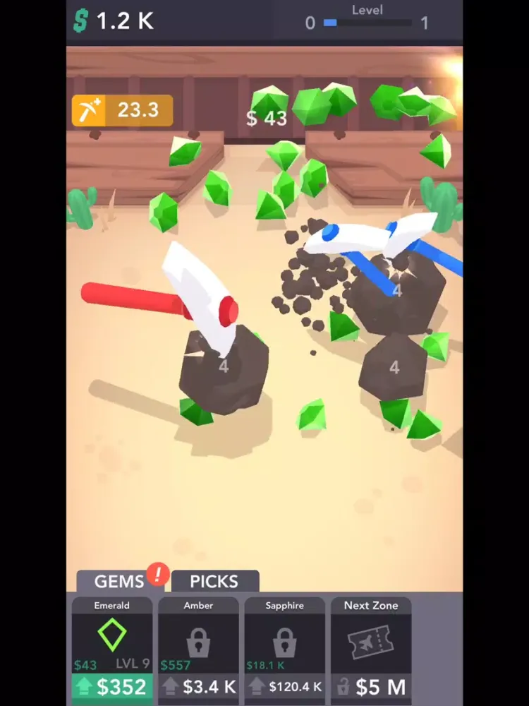 Idle Gem Finder iPad  स्क्रीनशॉट
