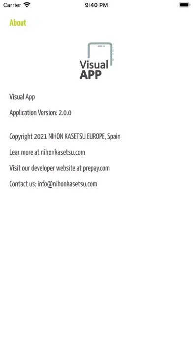 Screenshot di Visual App