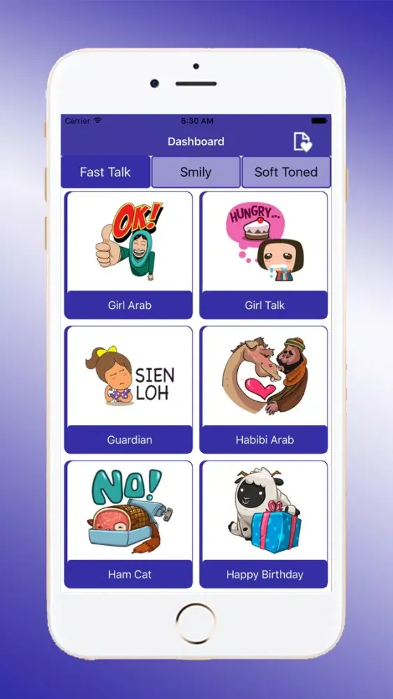 Captures d'écran de Fast Talk Stickers