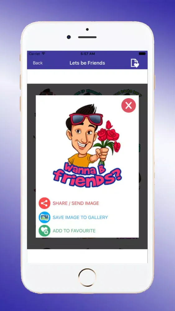 Captures d'écran de Fast Talk Stickers