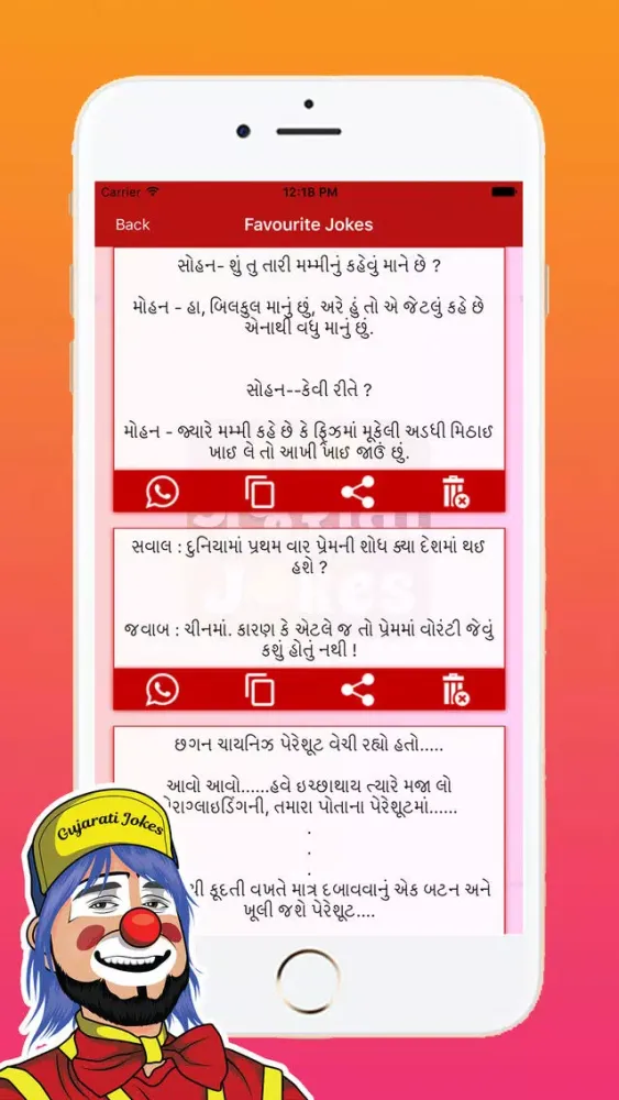 Capturas de pantalla de Gujarati Jokes 2019