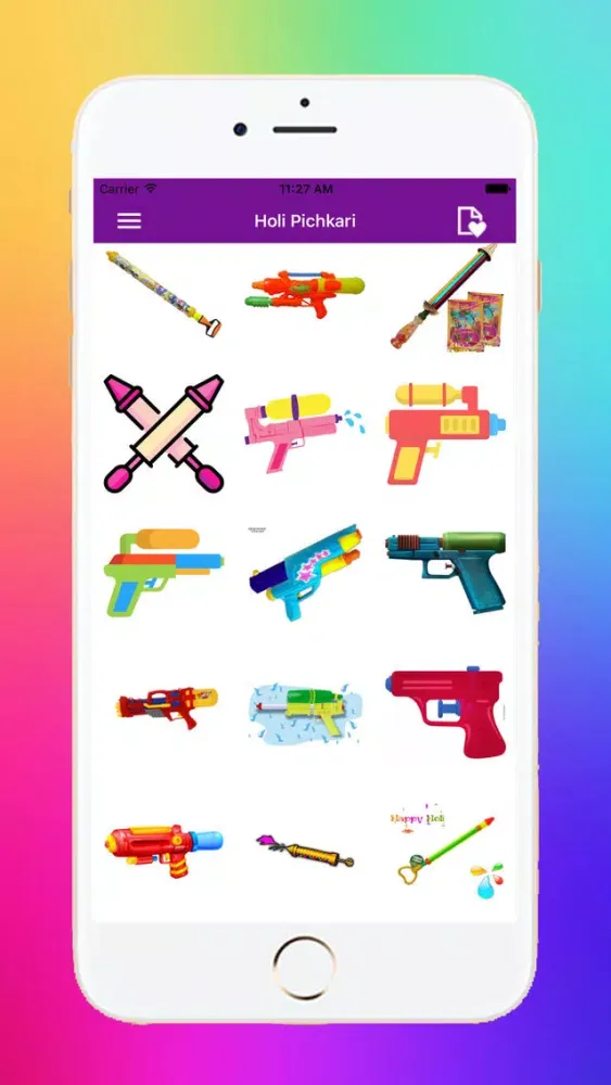 Ảnh chụp màn hình của Holi Stickers