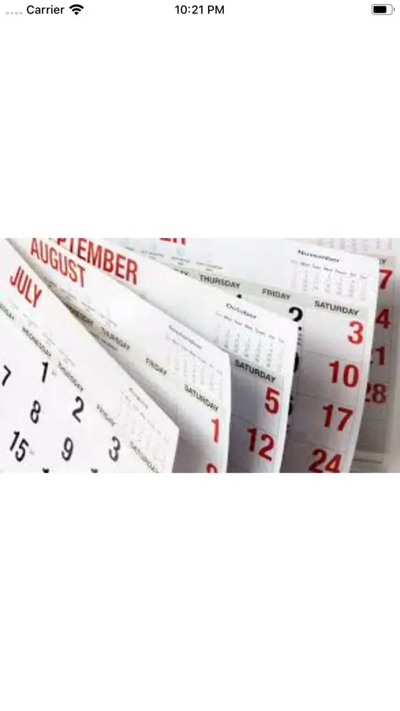 Zrzuty ekranu Hebrew and Gregorian calendar