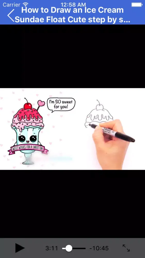 Draw Cute Foods Ekran Görüntüleri