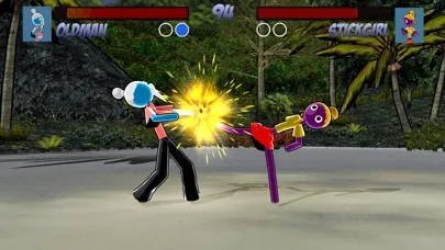Capturas de tela do Stickman Street Fighter