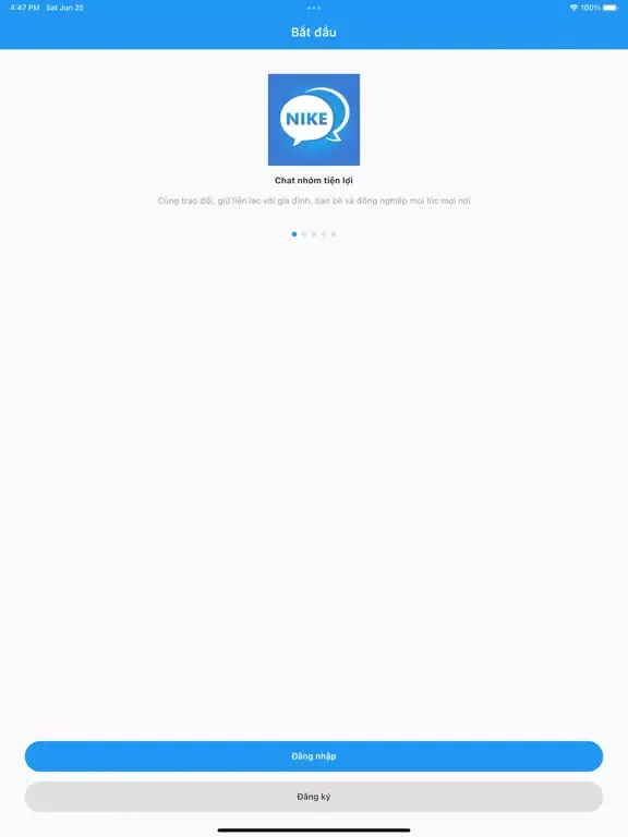 Ảnh chụp màn hình của Nice CA iPad 