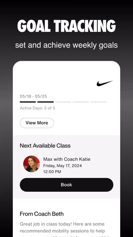 Ảnh chụp màn hình của Nike Studios