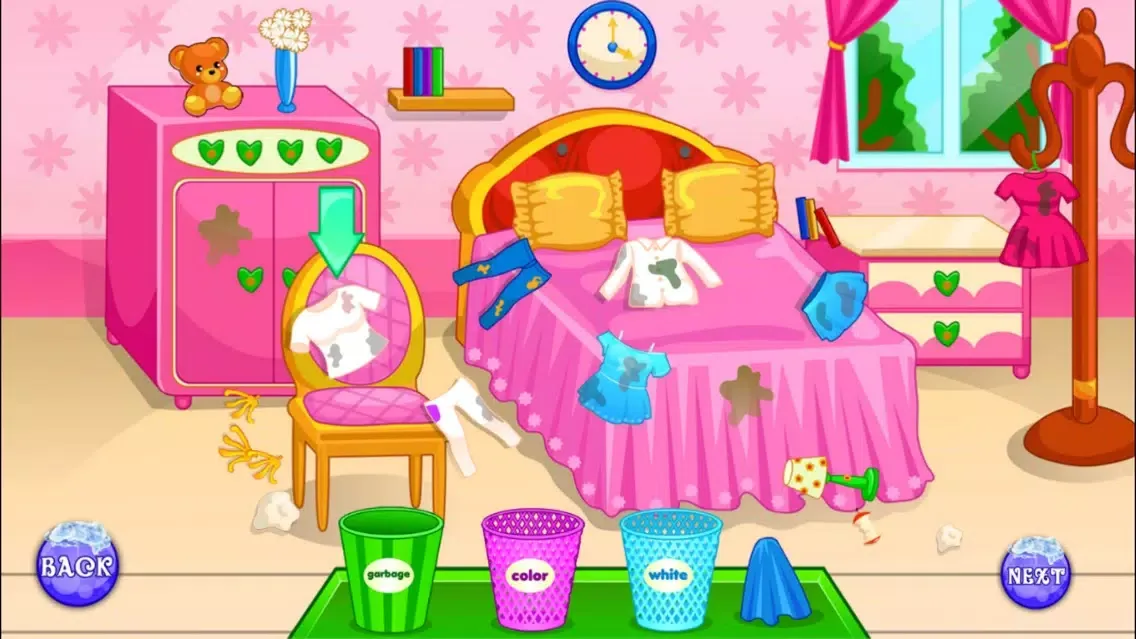 ภาพหน้าจอของ New Baby Born Clothes Washing games -baby care games