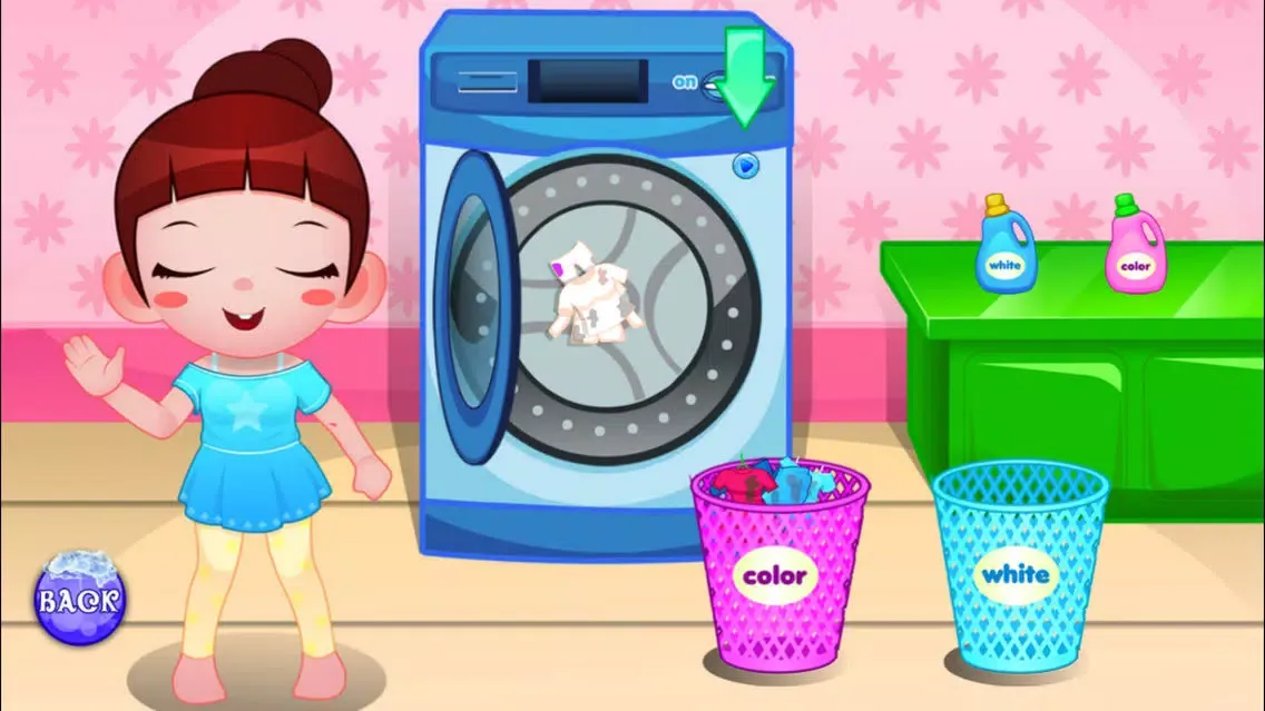 ภาพหน้าจอของ New Baby Born Clothes Washing games -baby care games