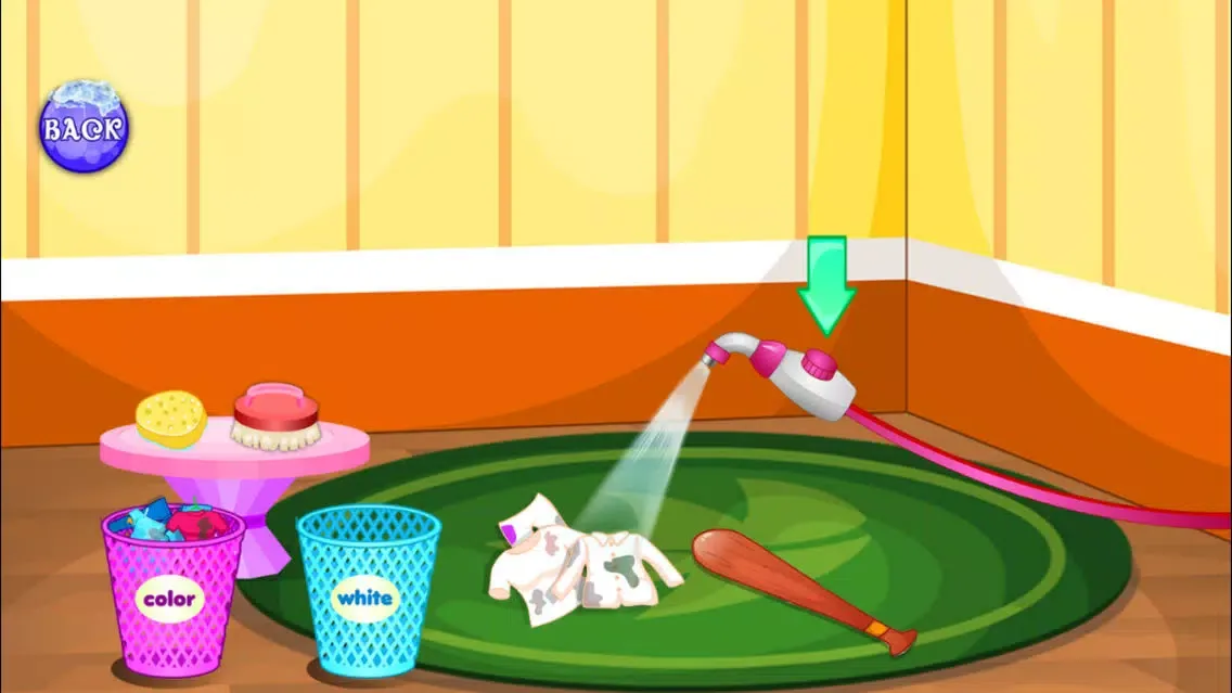 ภาพหน้าจอของ New Baby Born Clothes Washing games -baby care games