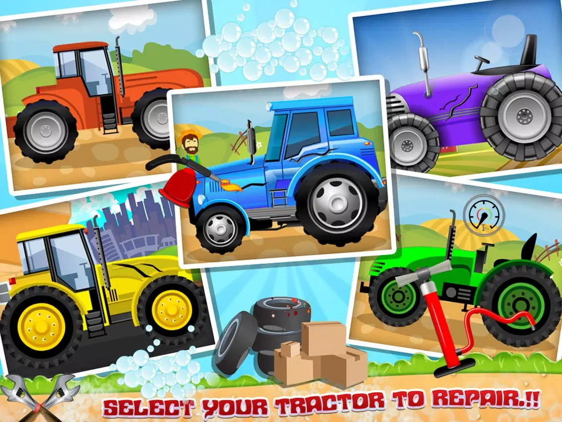 Captures d'écran de Farm Tractor Repairing and Washings iPad 