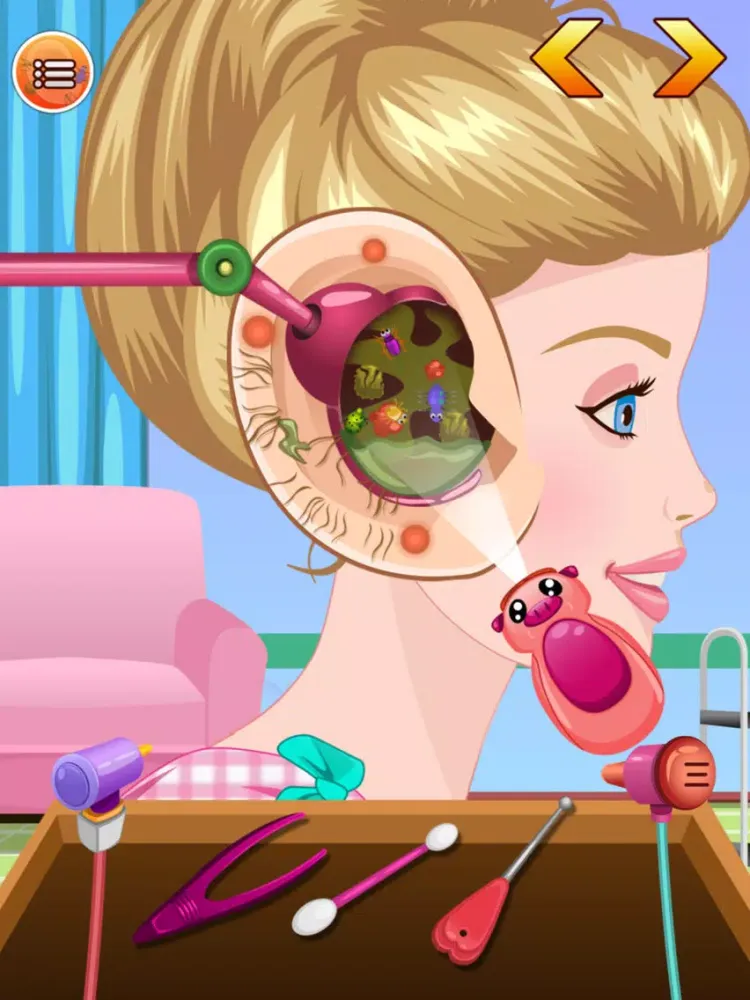 Tangkapan skrin High School Baby Princess Ear Doctor iPad 