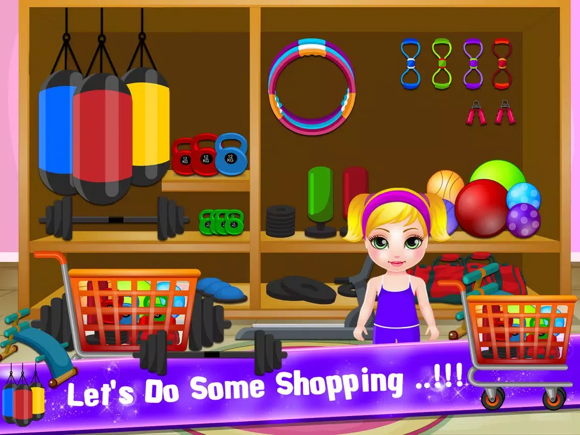 Capturas de tela do Little American Baby Care Gym Training iPad 