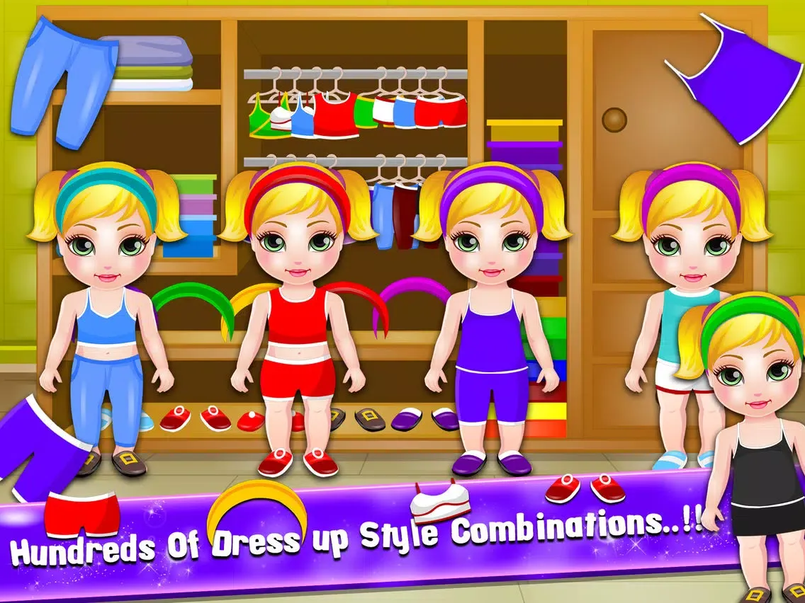Capturas de tela do Little American Baby Care Gym Training iPad 