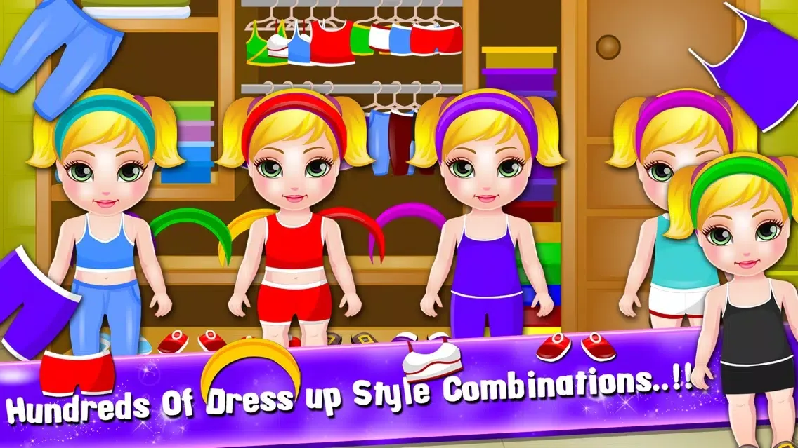 Capturas de tela do Little American Baby Care Gym Training