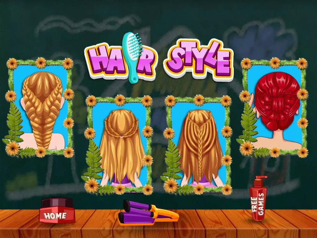 Capturas de pantalla de Little Baby High School Hair Style iPad 
