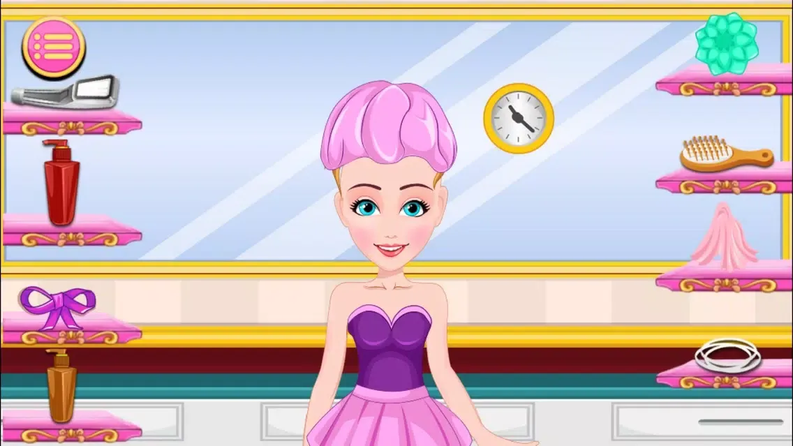 Capturas de pantalla de Little Baby High School Hair Style