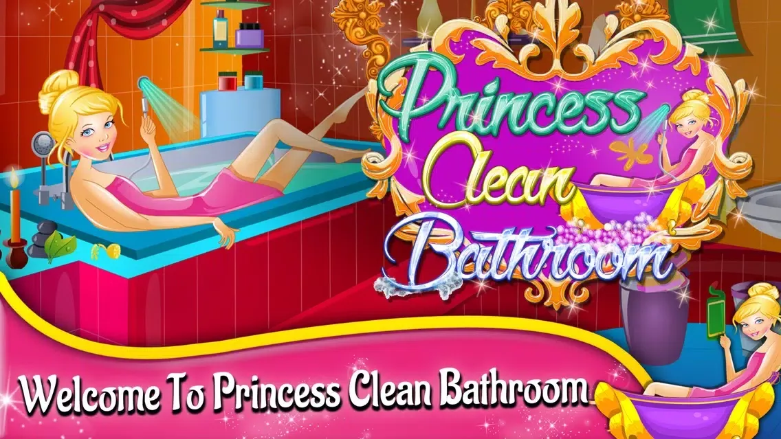 Capturas de pantalla de Princess Clean Bathroom kids learning games