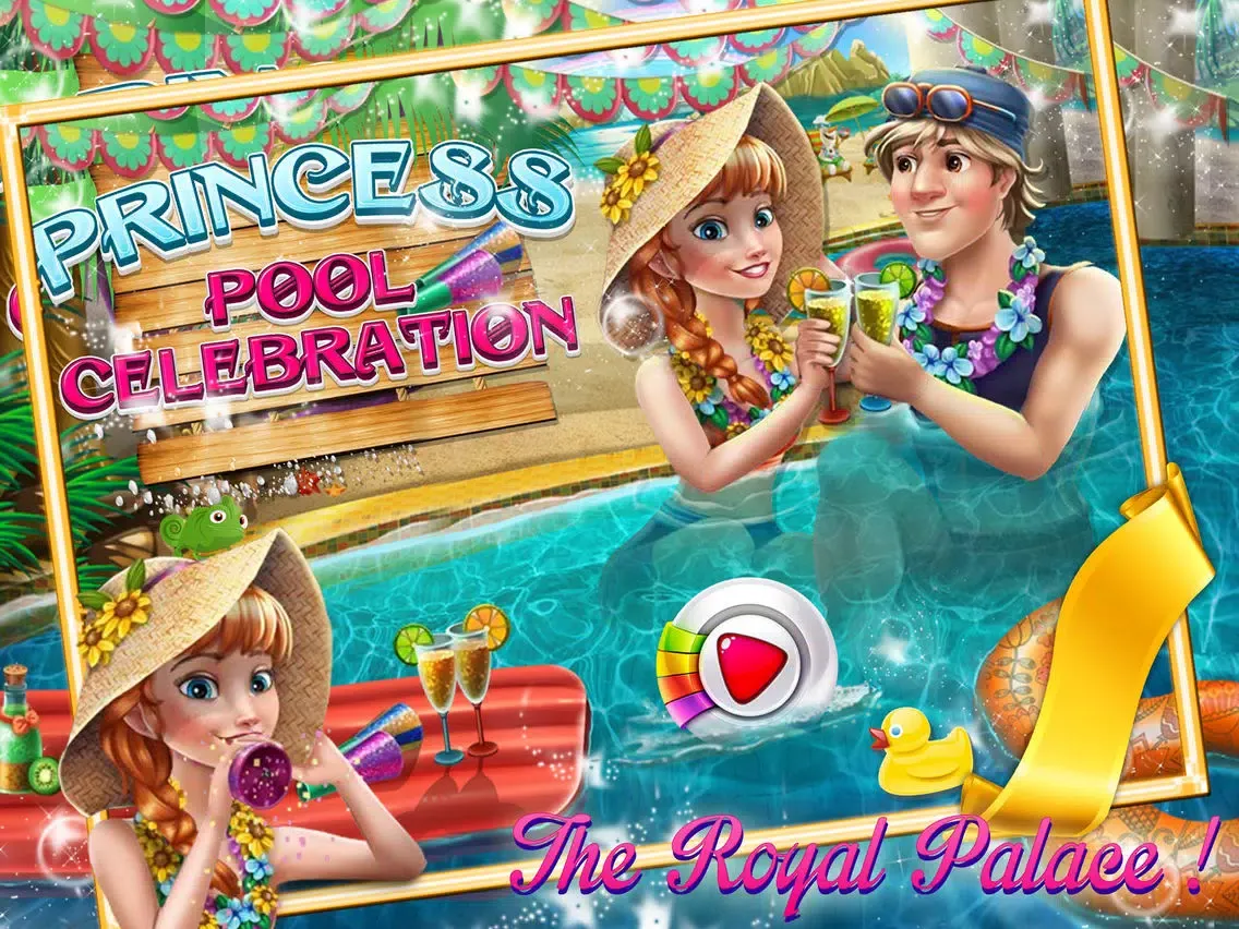 Prince and Princess pool celebration iPad  स्क्रीनशॉट