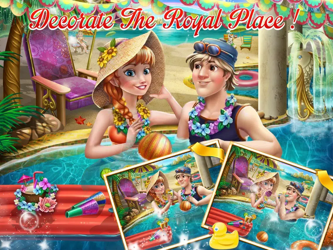 Prince and Princess pool celebration iPad  स्क्रीनशॉट