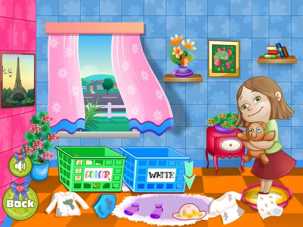 Ảnh chụp màn hình của Kids Washing Cloths free girl games iPad 