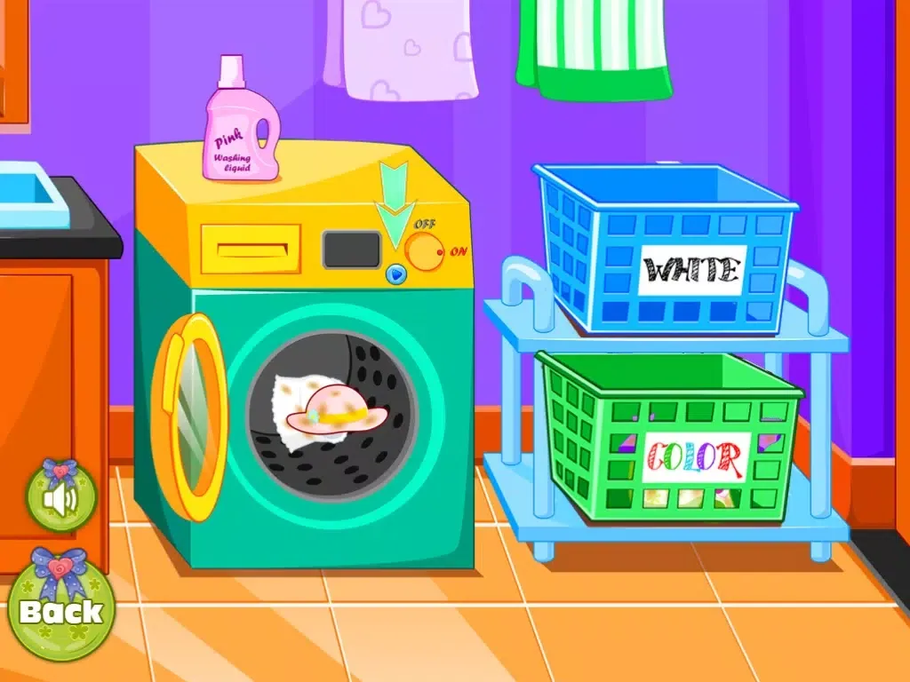 Ảnh chụp màn hình của Kids Washing Cloths free girl games iPad 