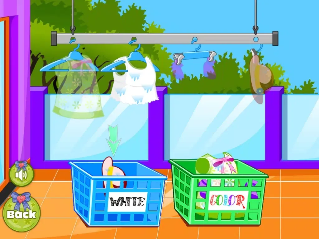 Ảnh chụp màn hình của Kids Washing Cloths free girl games iPad 