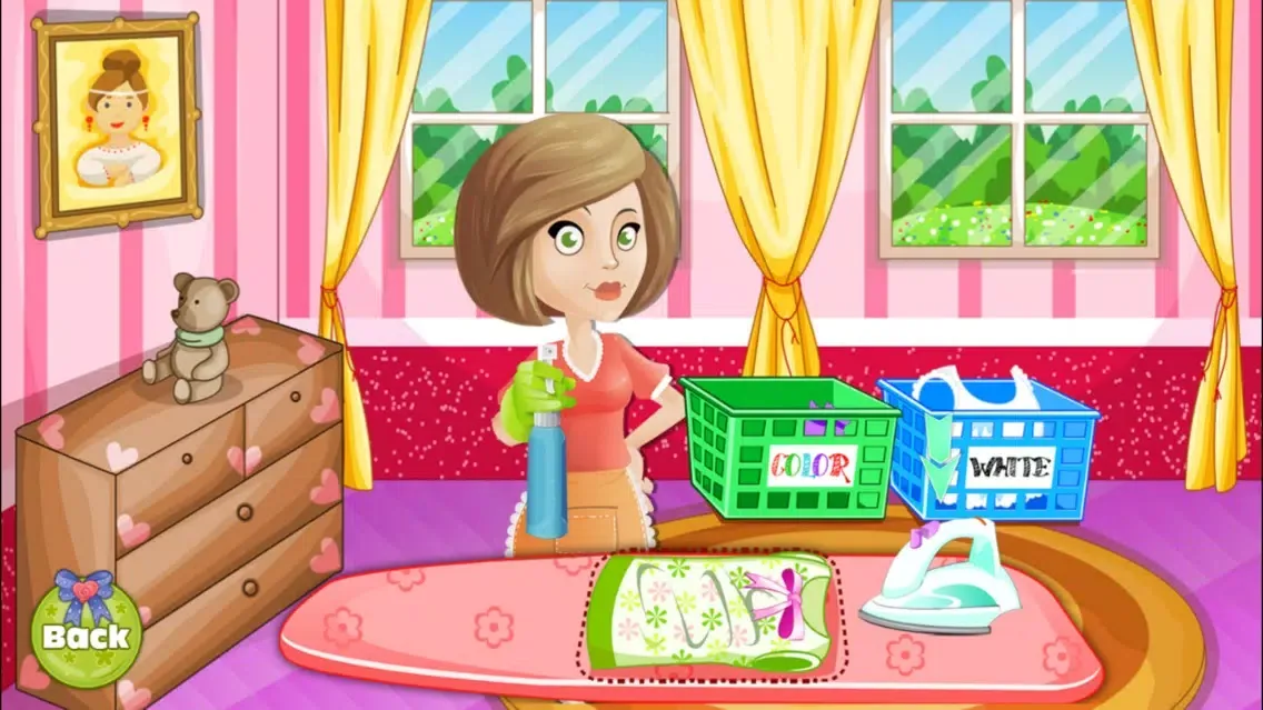 Ảnh chụp màn hình của Kids Washing Cloths free girl games