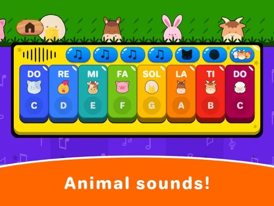 Baby Piano & Kids Music Games iPad 应用截图