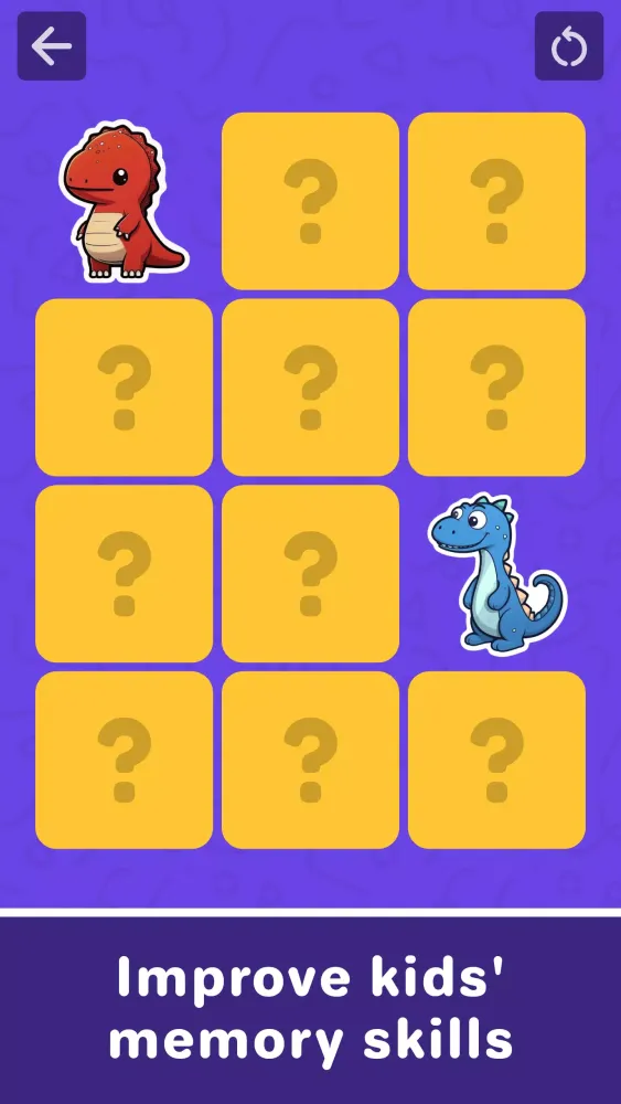 Memory Game for Kids Ekran Görüntüleri