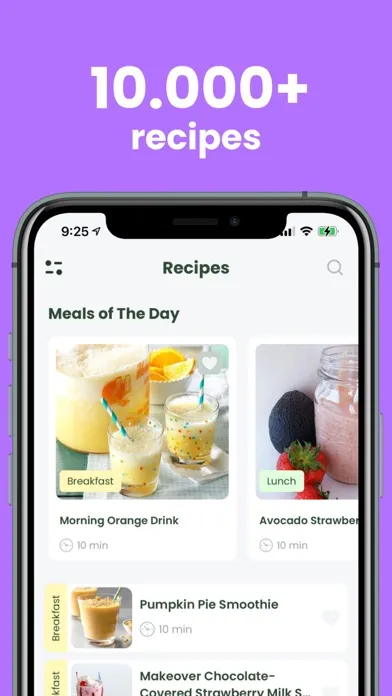 Ảnh chụp màn hình của Smoothie Recipes & Diet