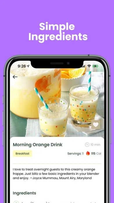 Ảnh chụp màn hình của Smoothie Recipes & Diet