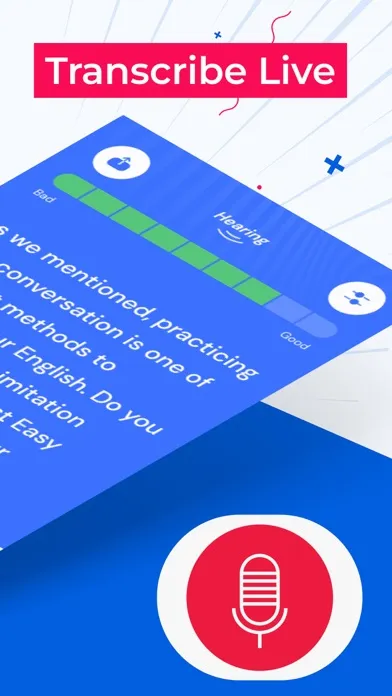 Transcribe Voice to Text Live Screenshots