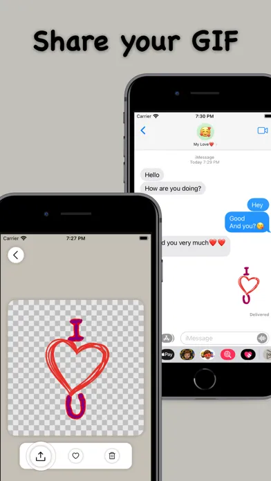 Captures d'écran de Gif Sticker Maker - GifPlay