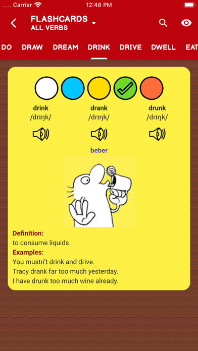 Irregular Verbs — Color Verbs Ekran Görüntüleri