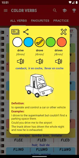 English Irregular Verbs PRO Screenshots