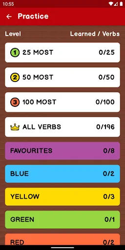 English Irregular Verbs PRO Screenshots