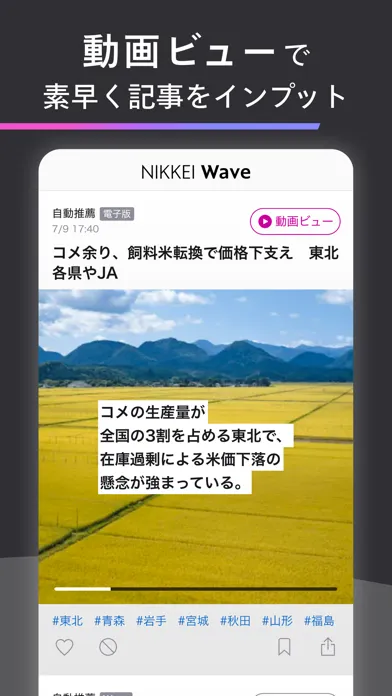 Capturas de pantalla de Nikkei Wave