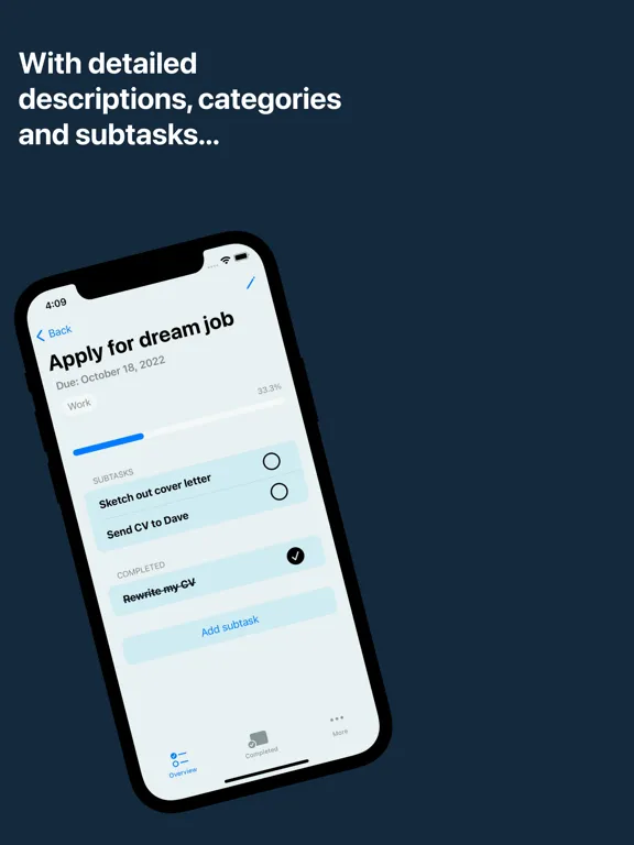 ToDue: Deadline Manager iPad  স্ক্রিনশট