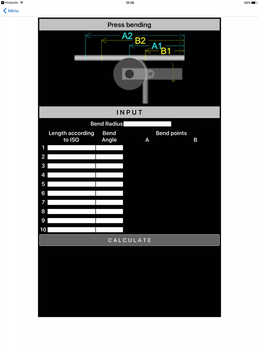 صور Bending points calculator iPad 