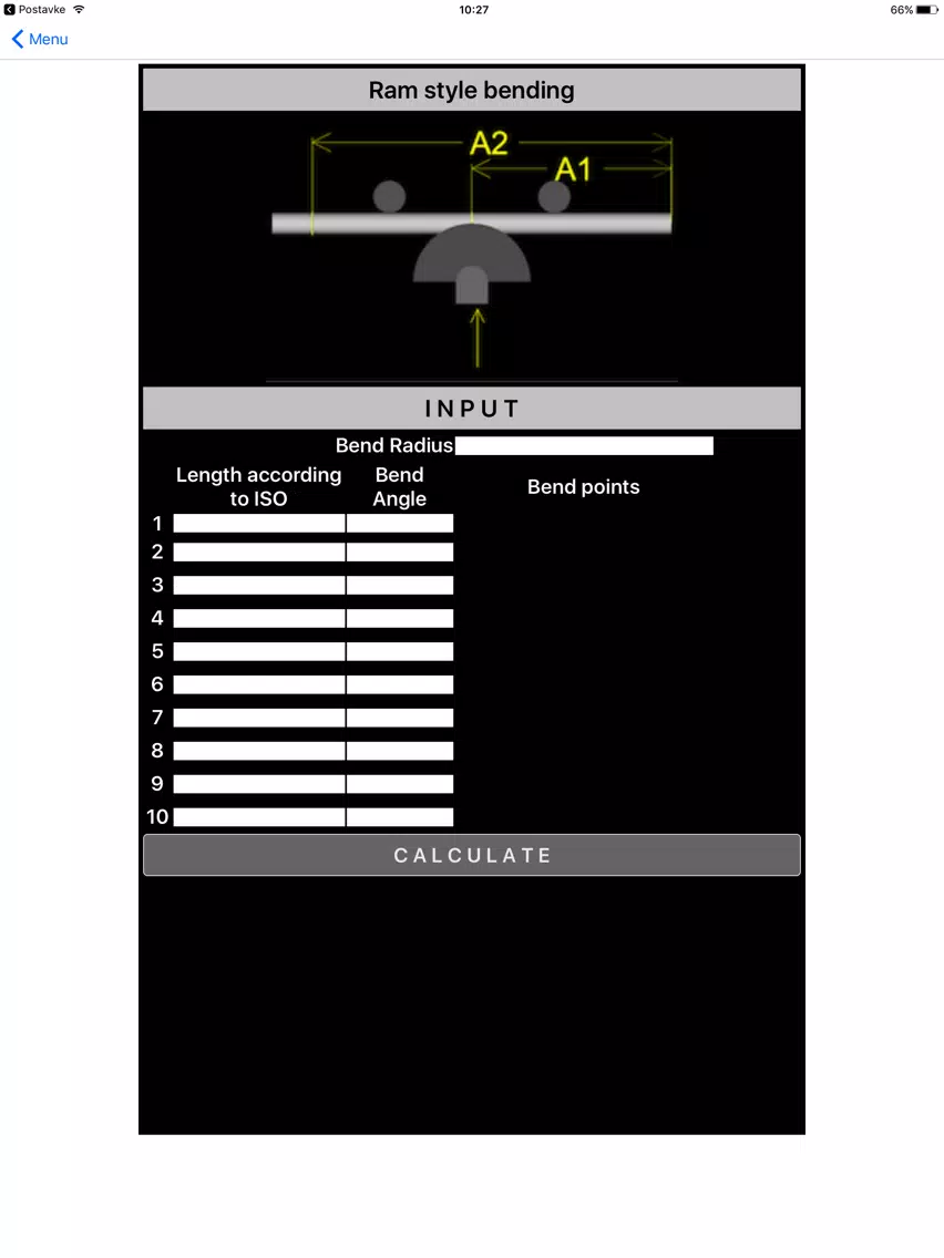صور Bending points calculator iPad 