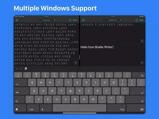 Braille Writer iPad  Screenshots
