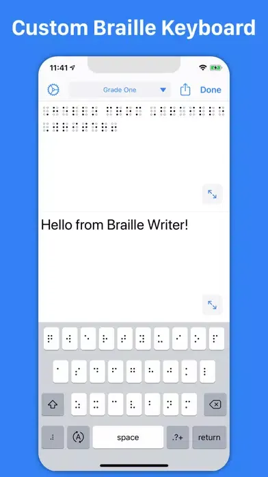 Braille Writer Screenshots