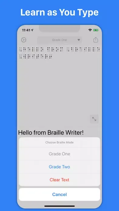 Braille Writer Screenshots