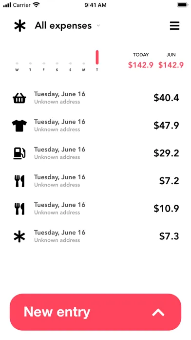 Expense tracker - Budget app Screenshots