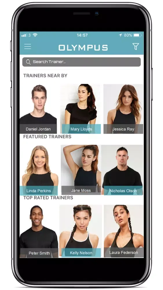 ภาพหน้าจอของ OLYMPUS FITAPP