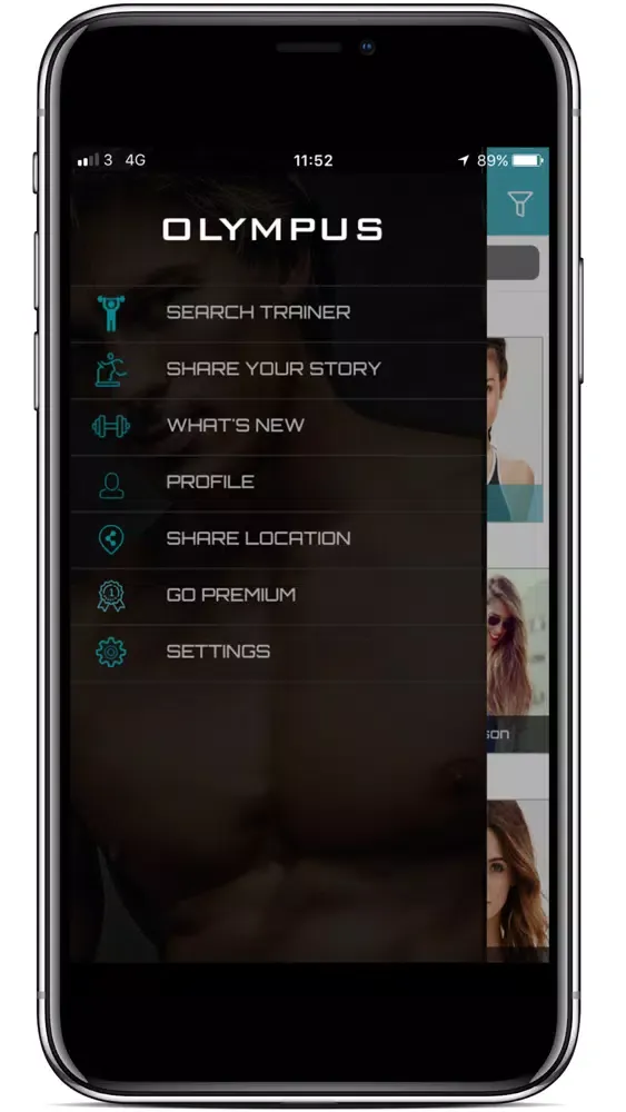 ภาพหน้าจอของ OLYMPUS FITAPP