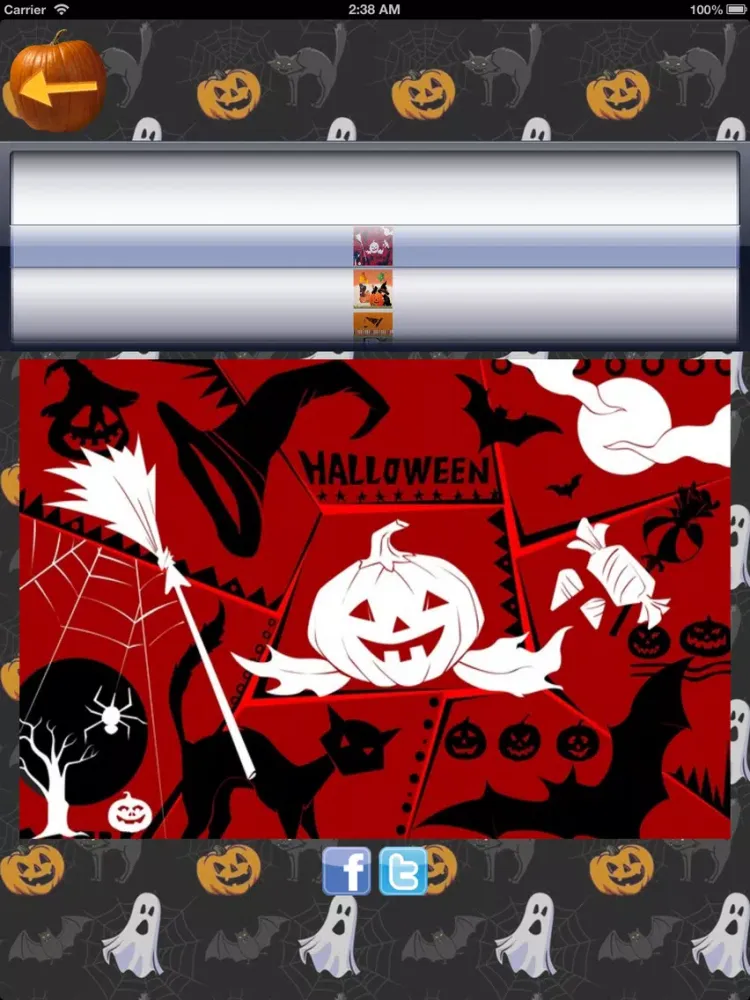 ภาพหน้าจอของ Happy Halloween boo iPad 